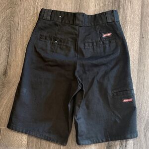 💚Dickies Kids Black Utility Cargo Shorts Comfortable Versatile Everyday Wear